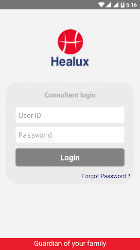 Android application Healux screenshort