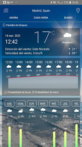 Vista previa de la aplicación