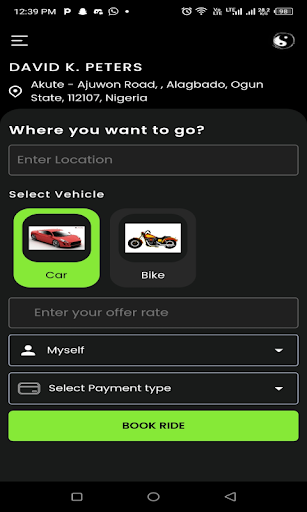 Pairride Rider Screen 2