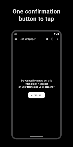 Android application Pitch Black Wallpaper Pro screenshort