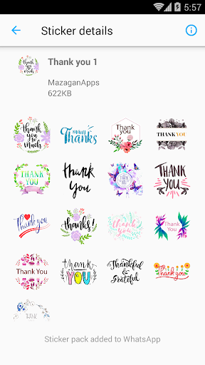 Thank You Stickers for WAStickersApps
