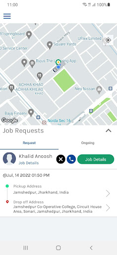 Android application GadiWala Driver screenshort