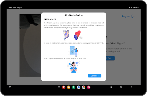 Trustr Kiosk JITM Screenshot