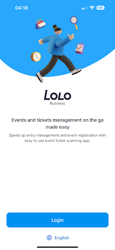Android application Lolo Business screenshort