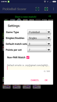 PickleBall Match ScorerPro - Screenshot 2