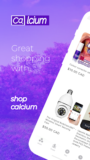 Android application Calcium: Shop away screenshort