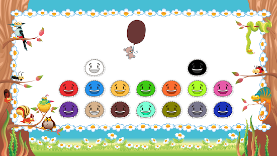 Learn Colors - Kids Games with Balloons and Bear Screenshot