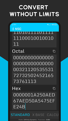 Number System Converter & Calc Screen 2