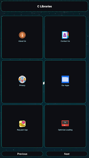 Screenshot of C Libraries and Compiler