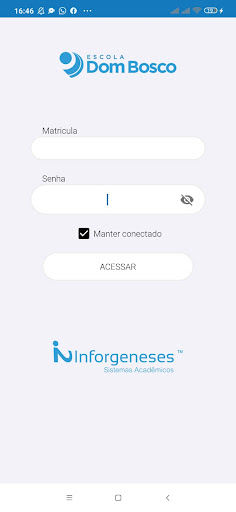 Android application Escola Dom Bosco screenshort
