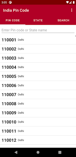 India PIN Code & Post Office Screen 2