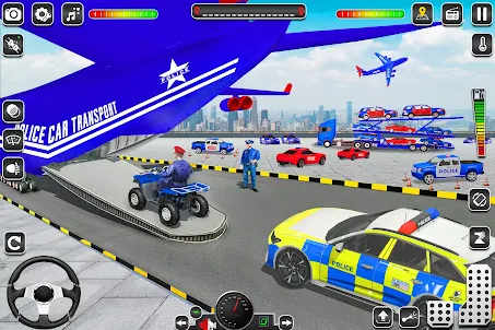 美國警車運輸遊戲 - 警用卡車運輸遊戲 3d