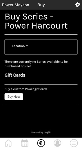 Power Gym Booking Screen 2