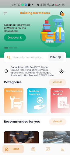 Android application Building Caretakers- BCT App screenshort
