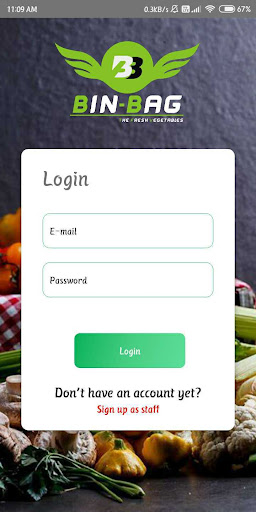 BINBAG ADMIN Screen 2