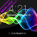 Abstract Neon Lock Screen