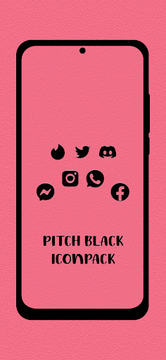 Pitch Black Icon Pack Screen 2