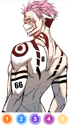 Jujutsu Coloring Kaisen Game - Screenshot 4