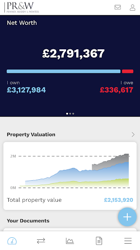 Android application PR&W Finance Hub screenshort