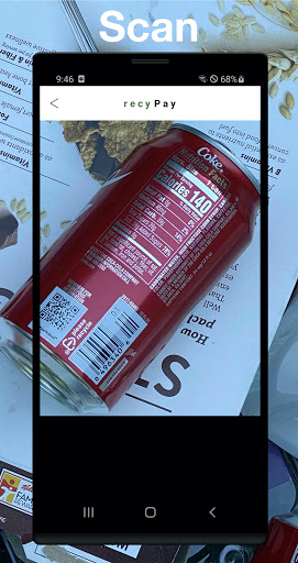 Android application recyPay screenshort