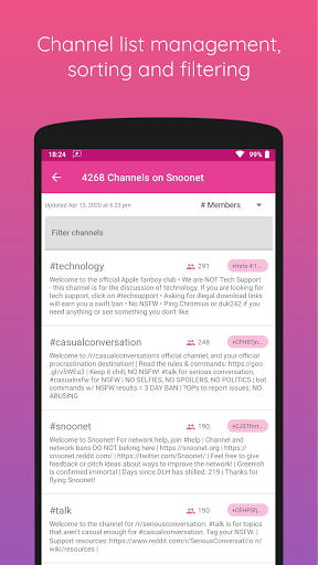 CoreIRC Go Screen 3