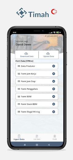 Android application TIMAH SIPRO screenshort