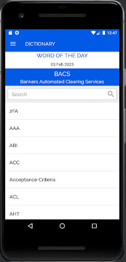 Android application TesterDictionary screenshort