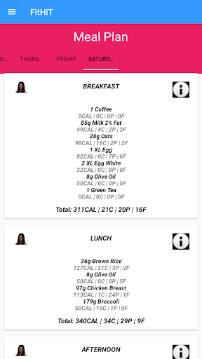 My Virtual Fitness Trainer Screen 3