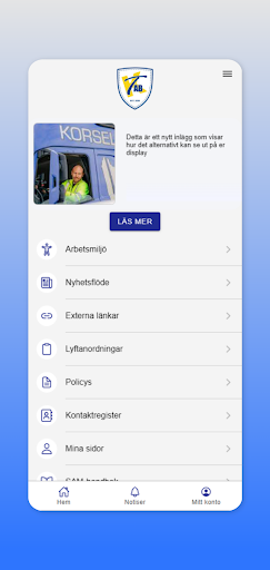 Android application Korsell Transport AB screenshort
