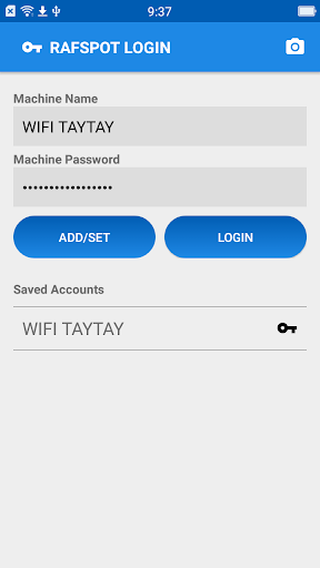 Android application Rafspot Manager screenshort