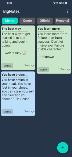 BigNotes Screen 2