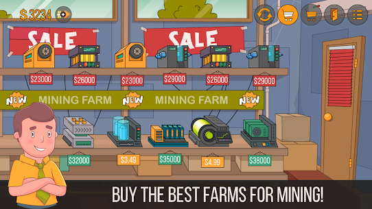Idle Miner Simulator – Tap Tap Bitcoin Tycoon Mod Apk 0.8.10 (A Lot of Gold Coins) 4