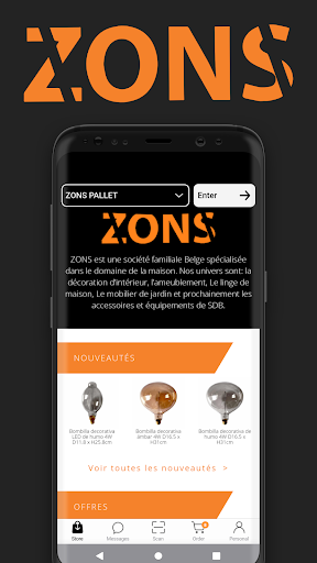 Android application Zons v2 screenshort