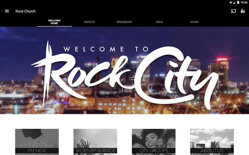Screenshot of Rock City App