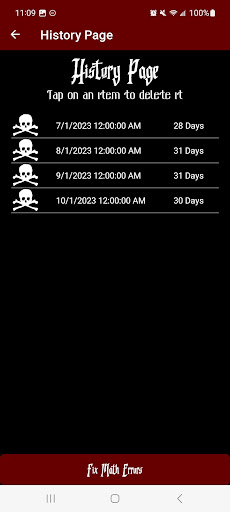 My Cycle Screen 3