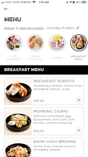 Hava Java Kosher Screen 3
