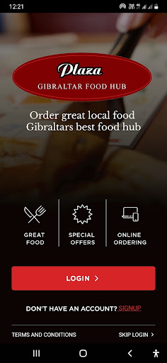 Android application Pizzeria Plaza Foodhub screenshort