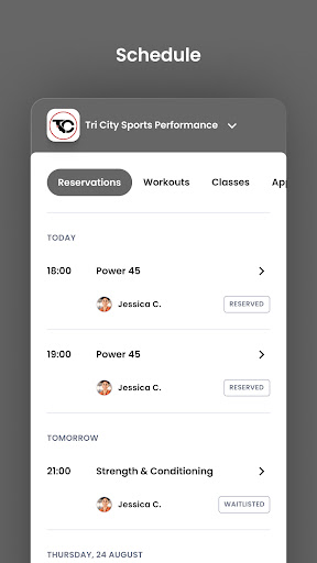 Tri City Sports Performance Screen 3