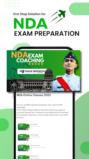 Android application Crack Defence Exams screenshort