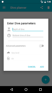 Dive Planner Screenshot