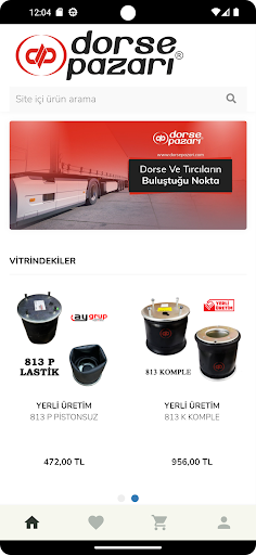 Android application Dorse Pazarı screenshort
