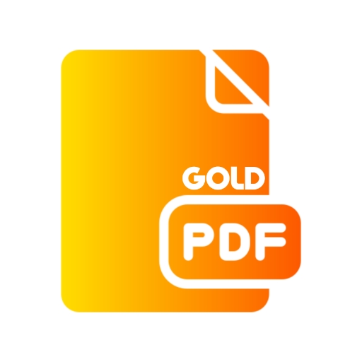 Gold PDF: 10+ PDF Tools  Icon