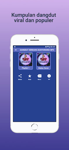 Android application Mp3 Dangdut Kendang Banyuwangi screenshort