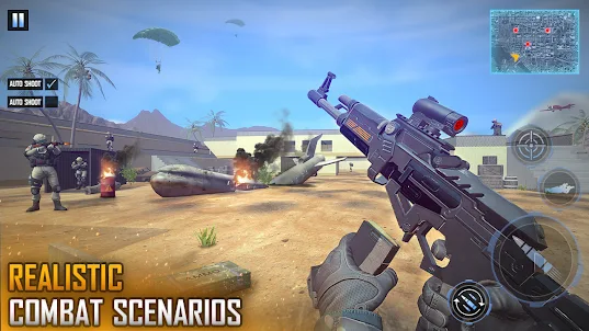 FPS 총 슈팅 게임: 전쟁 게임 테러리스트 공격 게임