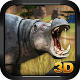 Hippo City Attack 3D Simulator icon
