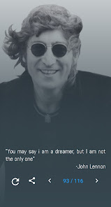 Captura de Pantalla 8 John Lennon Quotes and Lyrics android