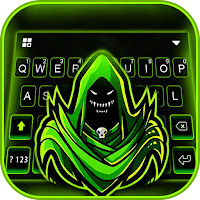 Фон клавиатуры Neon Green Reaper