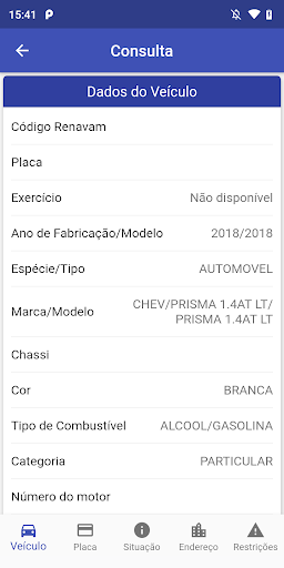 Consulta Detran-AM Screen 3