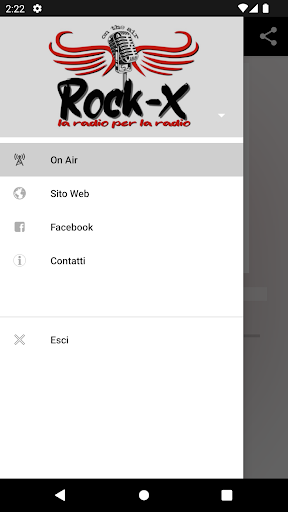 Rock-X radio Screen 2