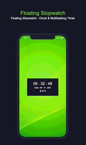 Android application Floting Clock -Stopwatch Timer screenshort